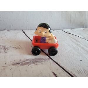 1994 Red Wagon Bobby 2" McDonald's Action Figure Bobby's World Fox Kids
